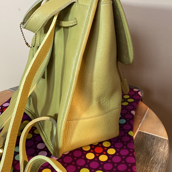 Vintage Coach Light Green Mini Daypack - Picture 4 of 10